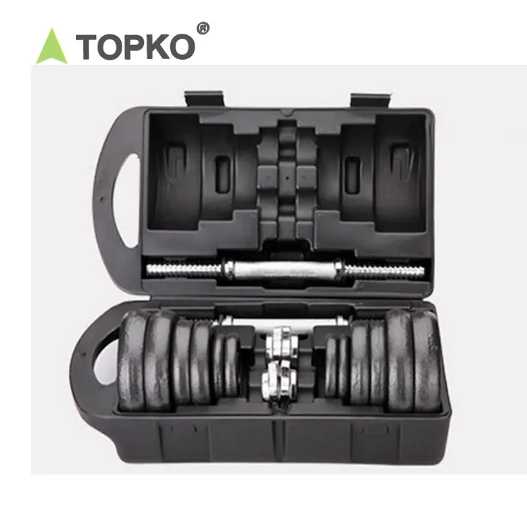 TOPKO Adjustable Dumbbell Weight Set with carrying case-Exercise & Workout Equipment