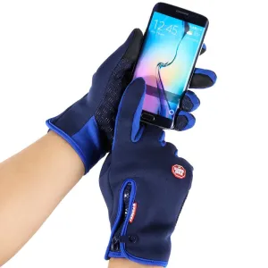 Waterproof Full Finger Phone Touch Screen Bicycle Gloves