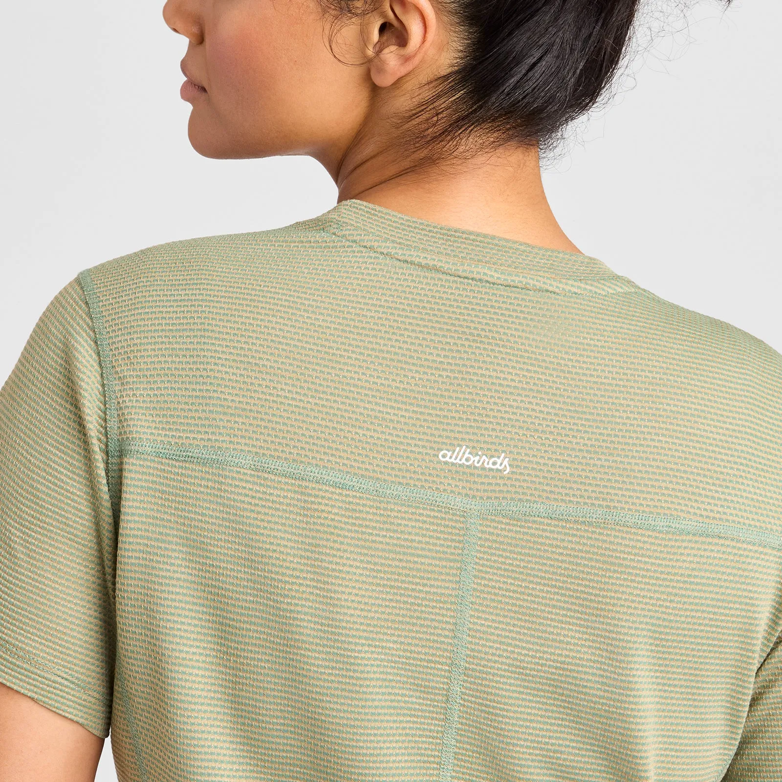 Women's Natural Run Tee - Hazy Cargo