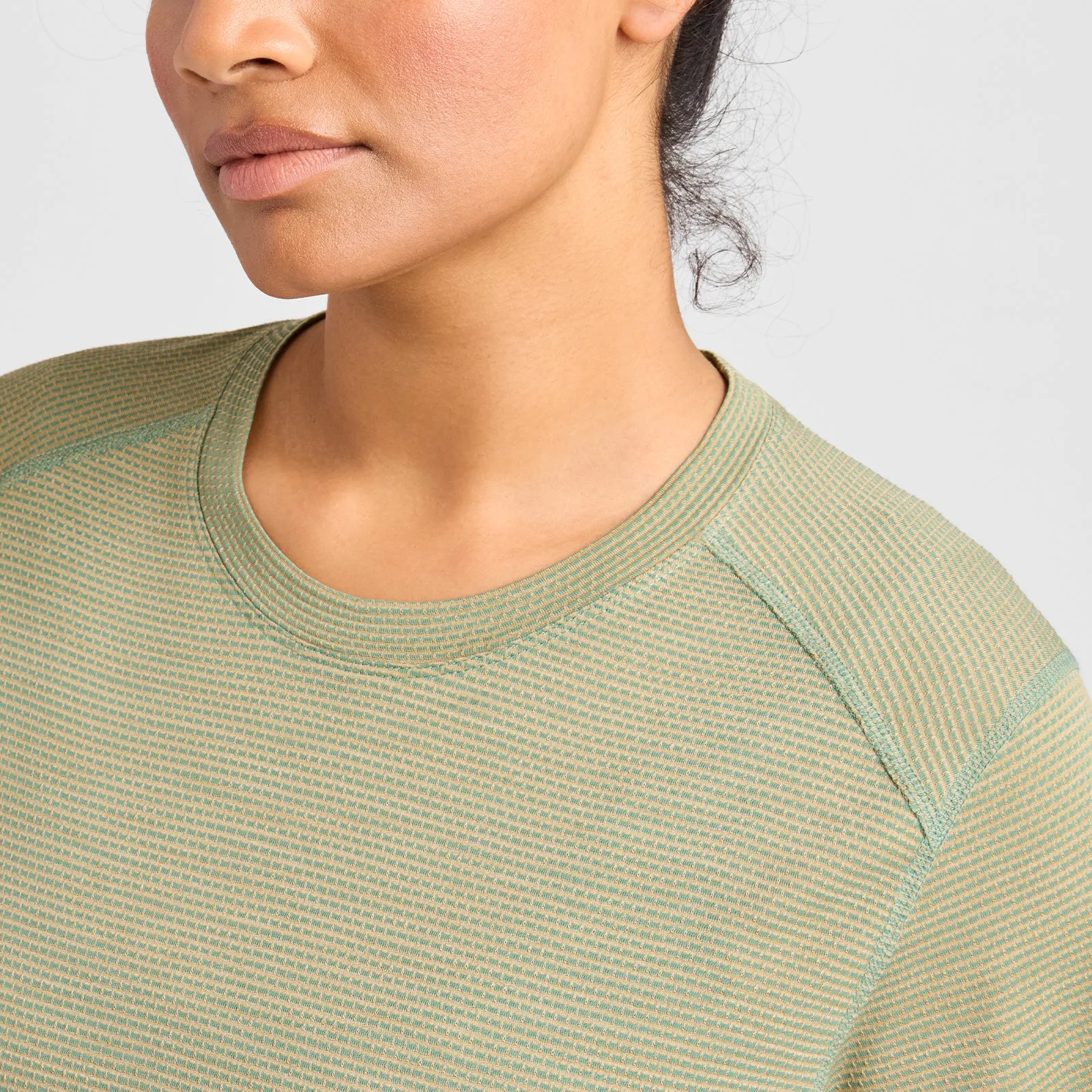 Women's Natural Run Tee - Hazy Cargo