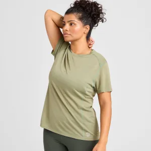 Women's Natural Run Tee - Hazy Cargo